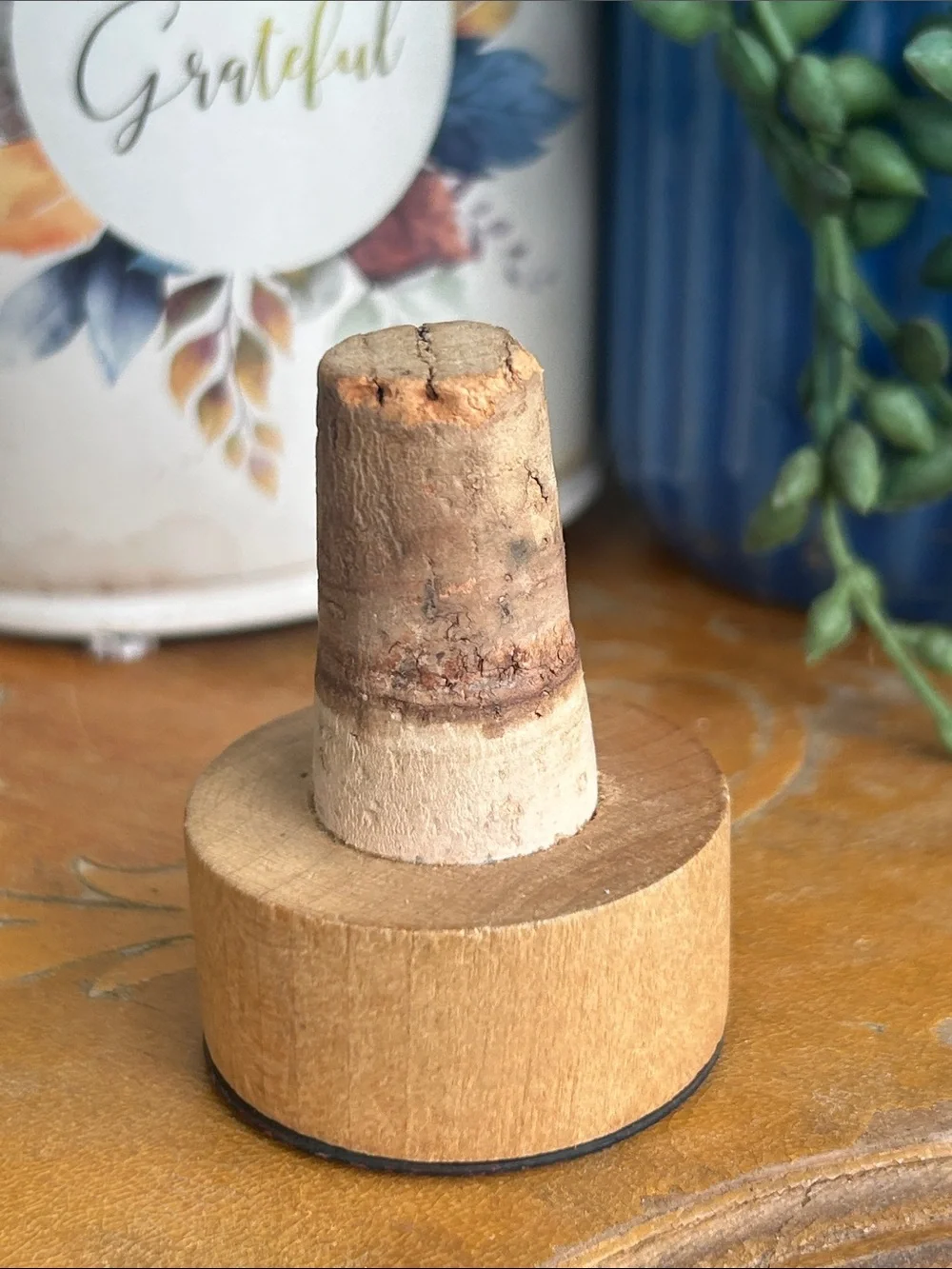 Vintage Pheasant Cork Bottle Stopper